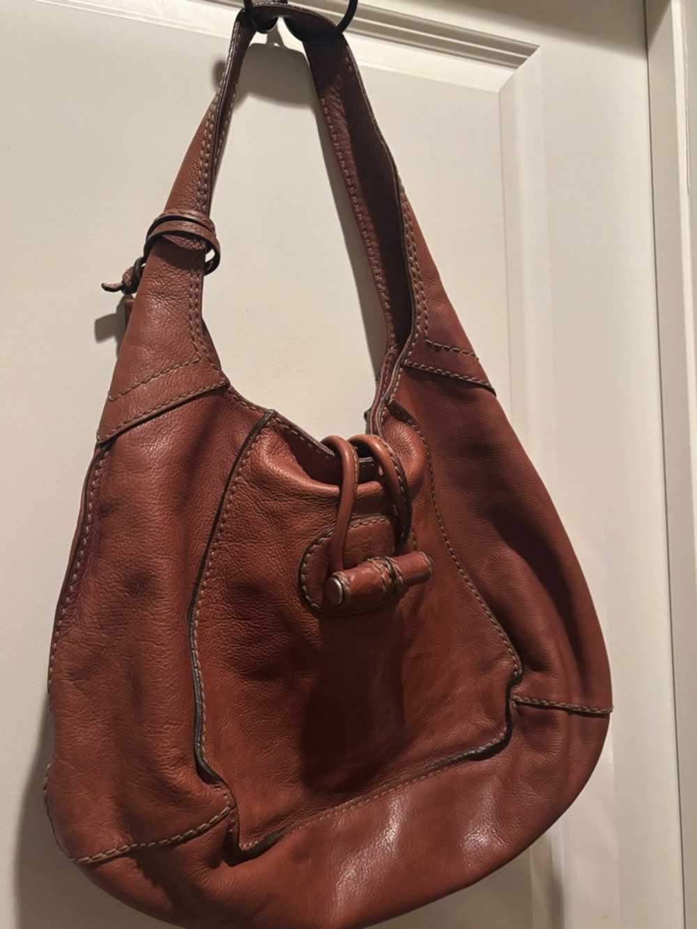 Fossil Fifty-Four Pebbled Leather Tote 👜 Gorgeous! - Picture 2 of 14